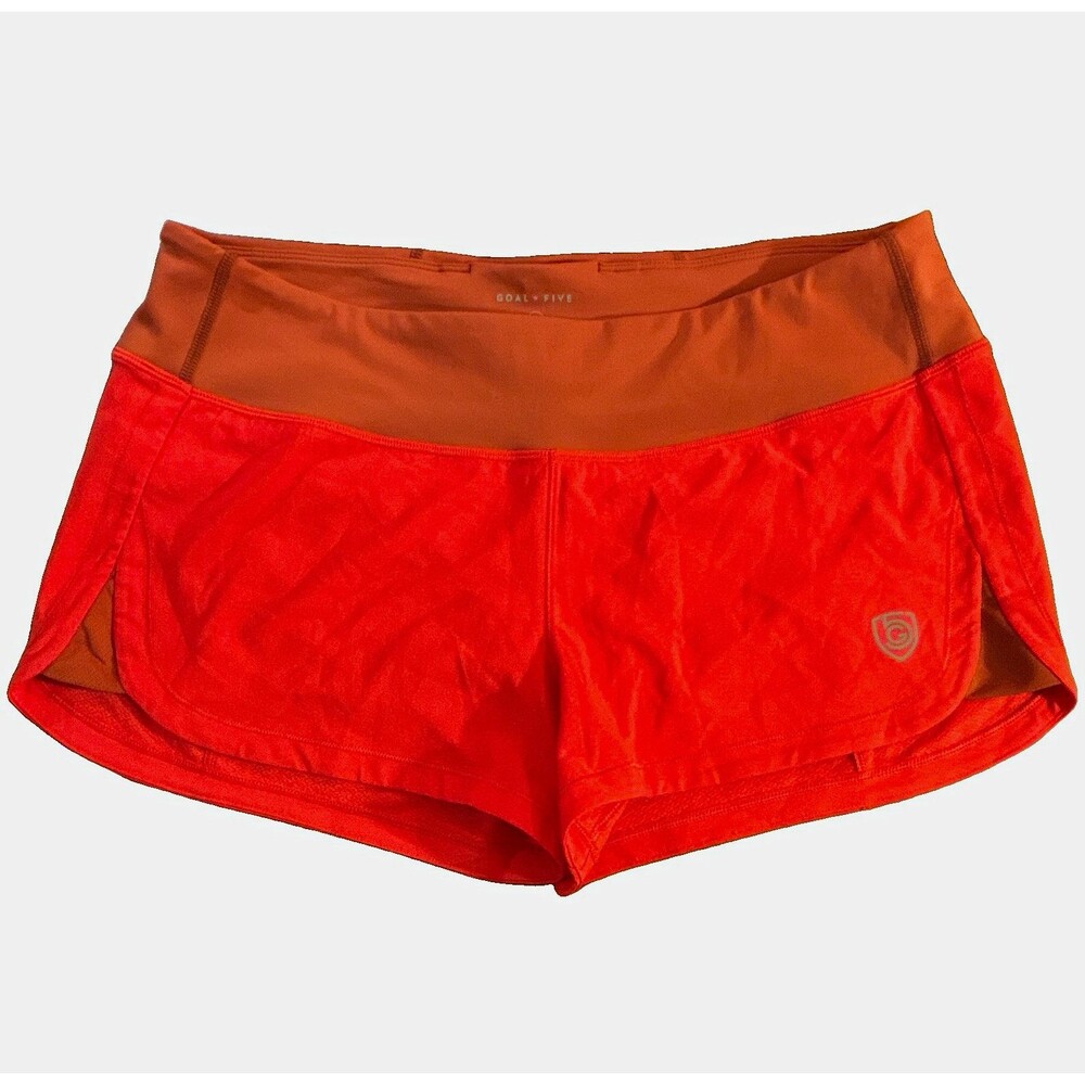 Goal Five Women's Fast Free Training Activewear Shorts in Poppy/Cinnabar Size L